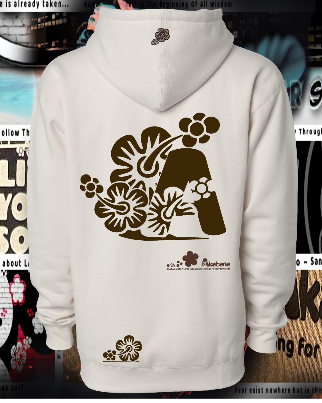 "FULL BLOOM" Hooded Sweatshirt (black)