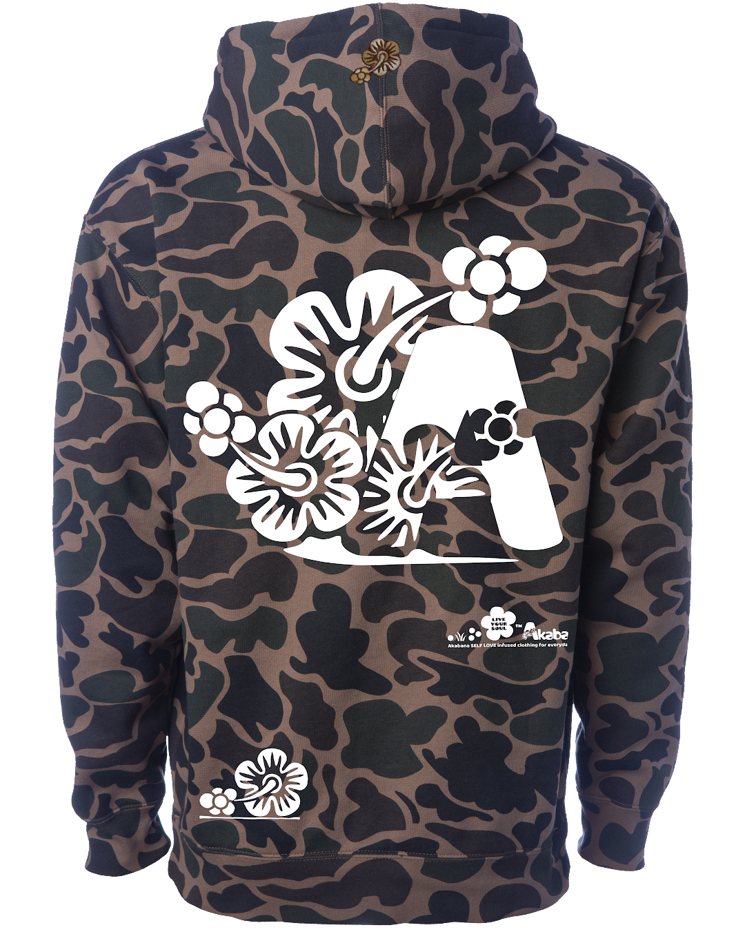 "FULL BLOOM" Hooded Sweatshirt (black)