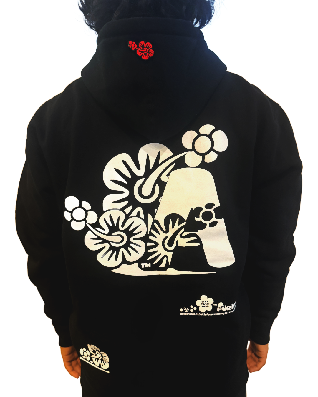 "FULL BLOOM" Hooded Sweatshirt (black)