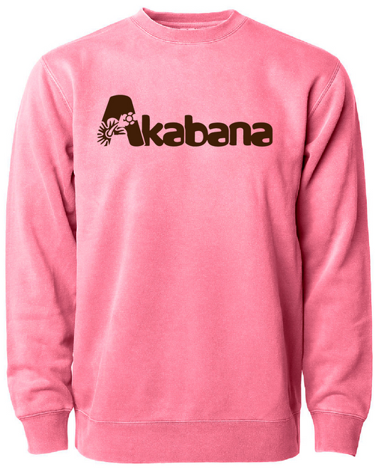 Crew Neck Sweatshirt (Vintage Look - Pink)