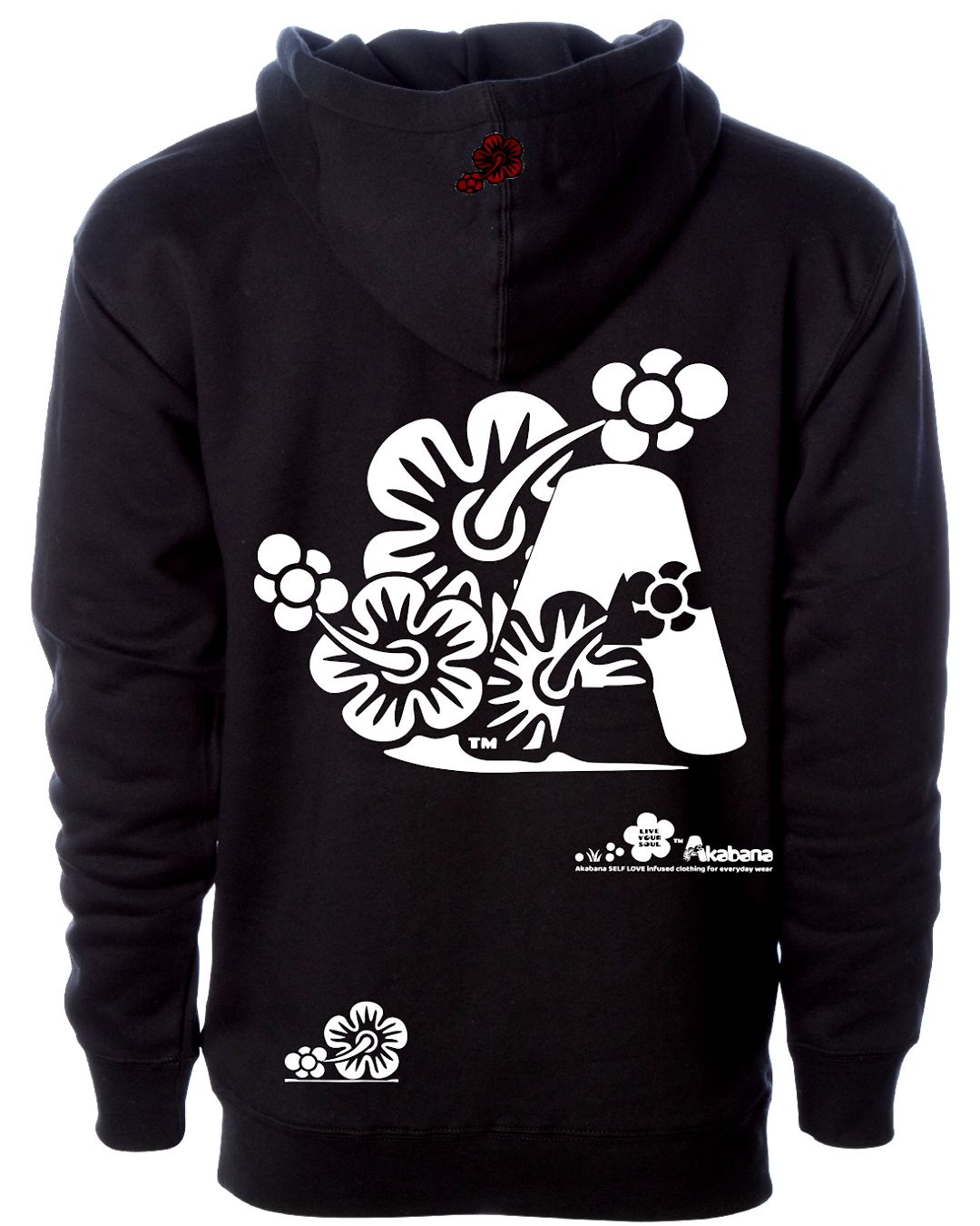 "FULL BLOOM" Hooded Sweatshirt (black)