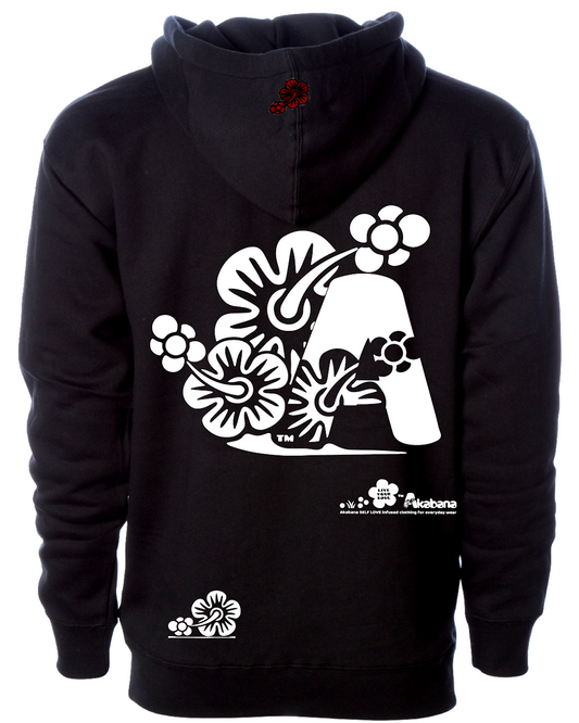 "FULL BLOOM" Hooded Sweatshirt (black)