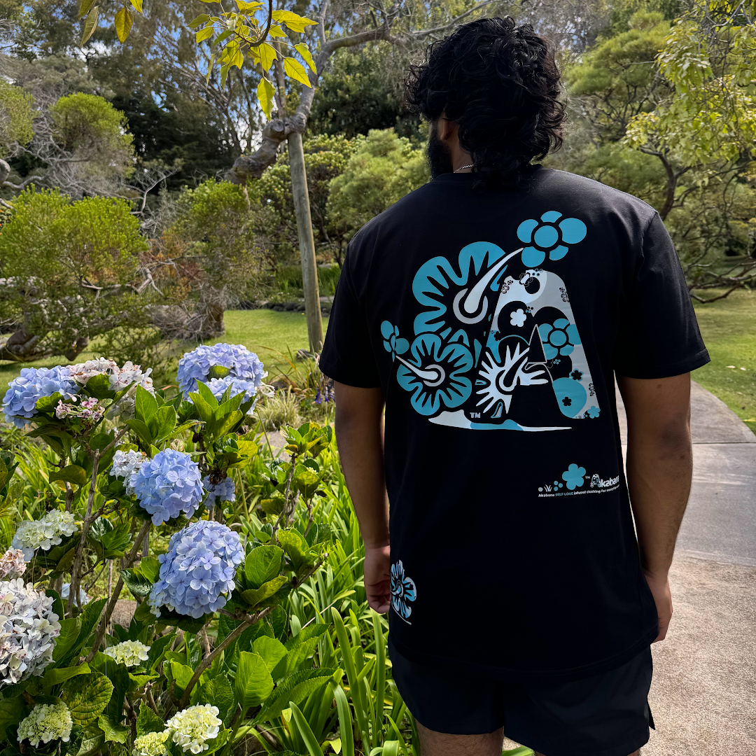 Ice Blu Flowers Tee