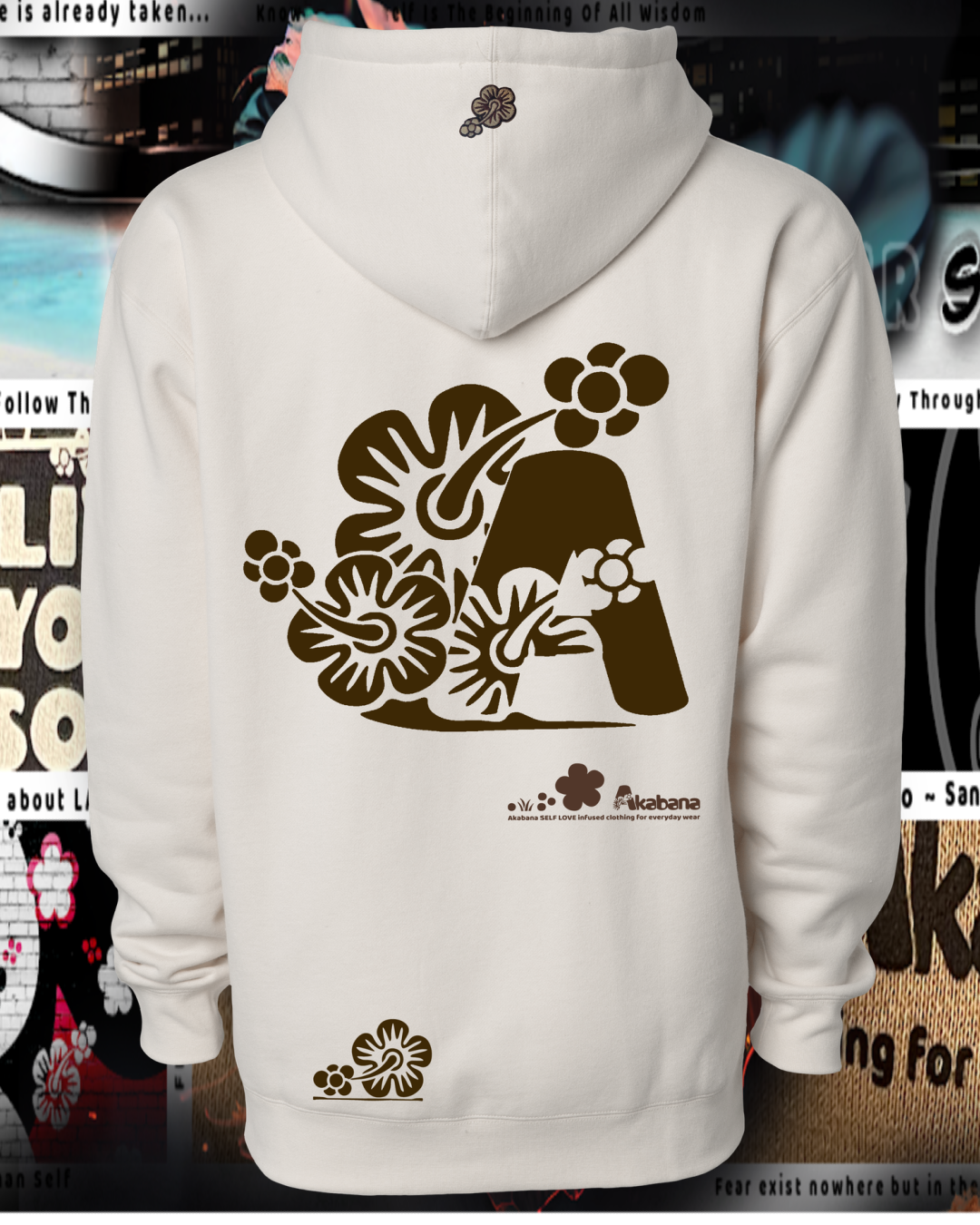 "FULL BLOOM" Hooded Sweatshirt (bone)