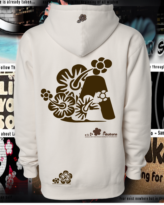 "FULL BLOOM" Hooded Sweatshirt (bone)