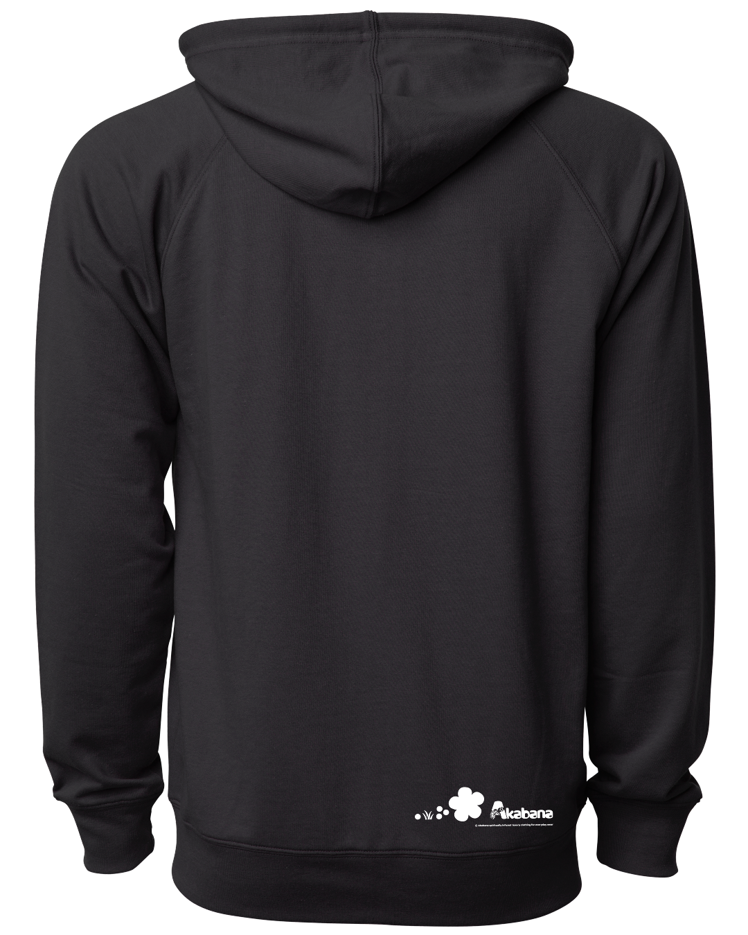 Full Bloom "Light Weight"  Hooded Sweatshirt (black)