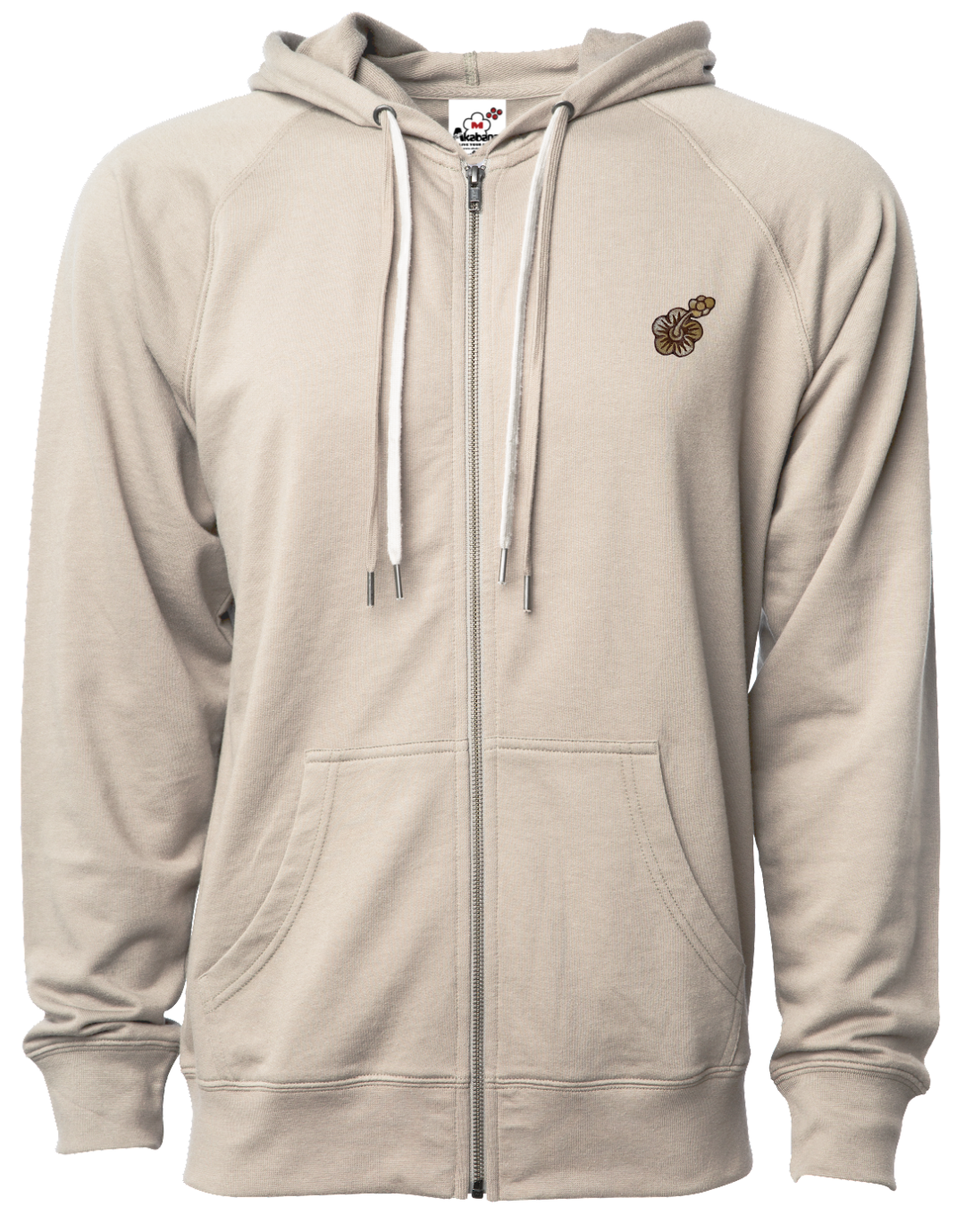 Full Bloom "Light Weight"  Hooded Sweatshirt (Tan)