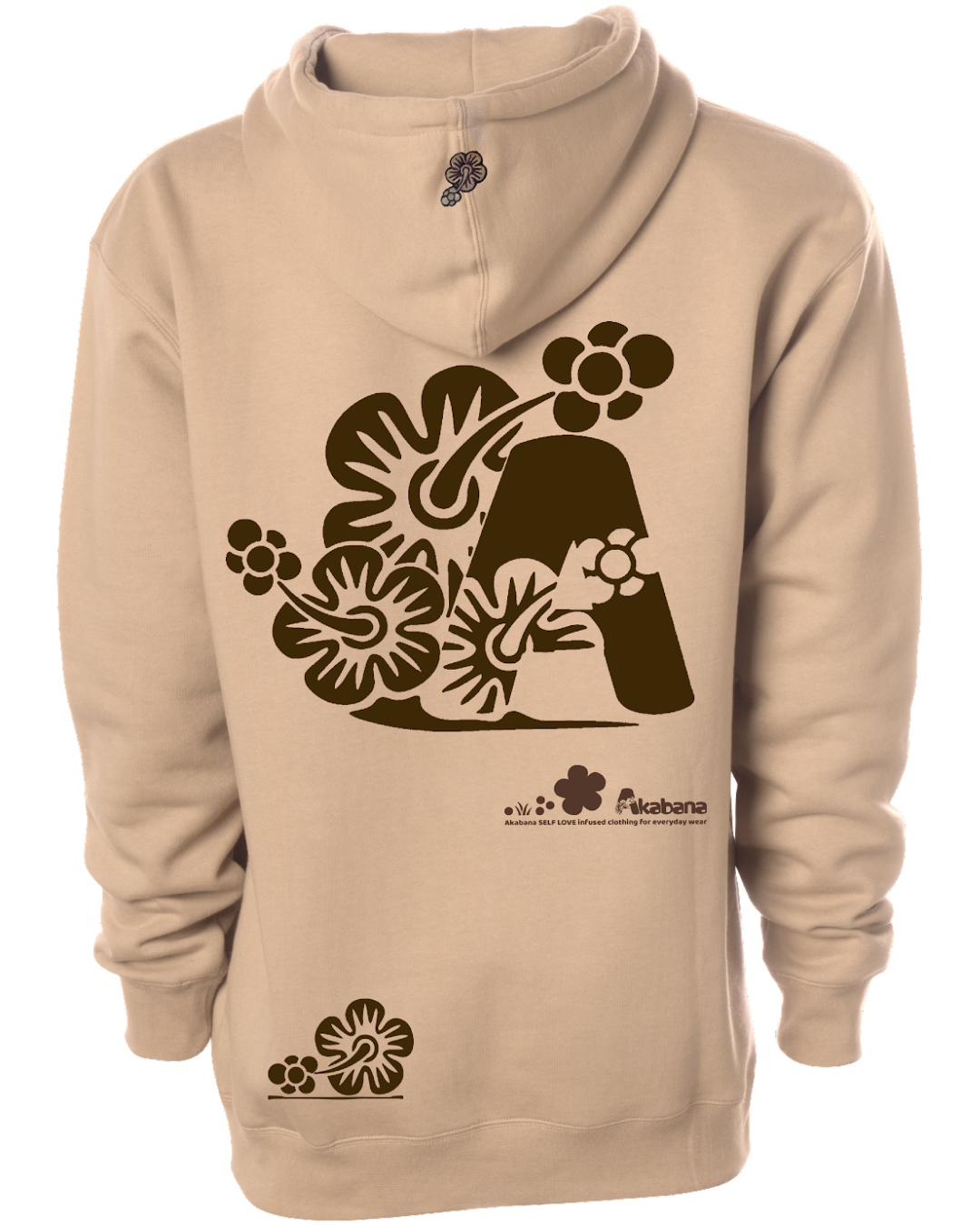 "FULL BLOOM" Hooded Sweatshirt (Tan)